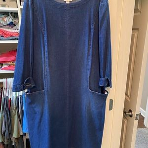 Women’s Pure Jill L Denim Dress Great Condition